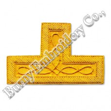 Masonic Regalia Golden Bullion Wire Badge